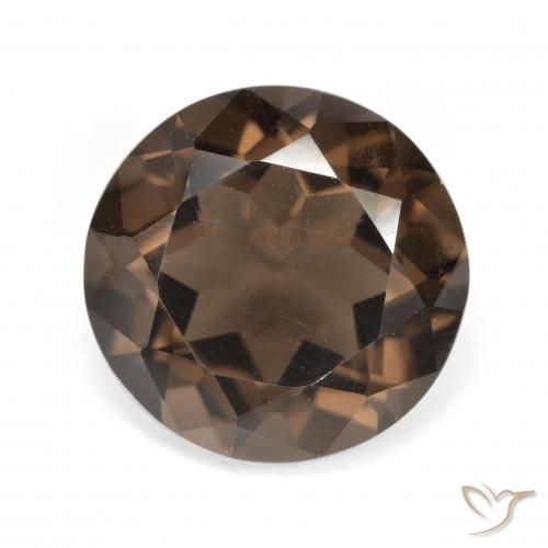5.68ct Naturel Brun moyen Quartz fumé, Tour, VVS