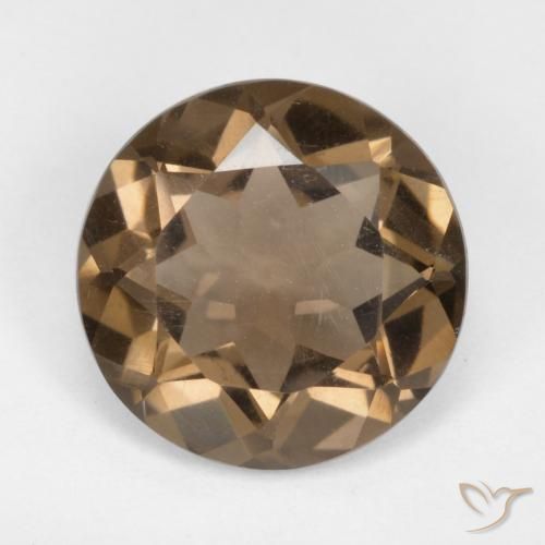 4.46ct Naturel Moka léger Quartz fumé, Tour, VS