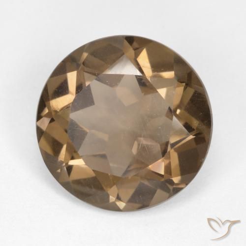 Quartz fumé Moka léger naturelle Tour, 4.46 ct, VS