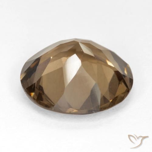 Quartz fumé Moka léger naturelle Tour, 4.46 ct, VS