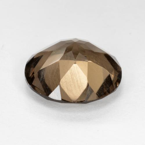 Quartz fumé marron naturelle coupe roude, 4,63 ct, VS