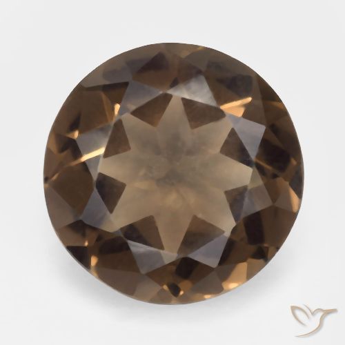 4.20ct Naturel Marron ambré Quartz fumé, Tour, VVS