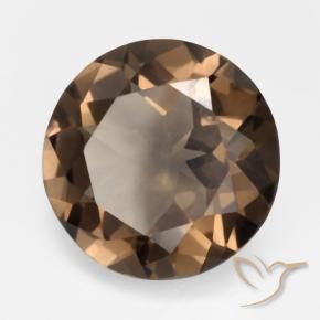 Quartz fumé Marron ambré naturelle Tour, 4.20 ct, VVS