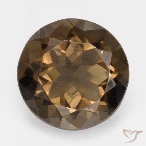 5.33ct Naturel Marron chaud Quartz fumé, Tour, VVS