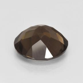 Quartz fumé Brun chocolat naturelle Coupe roude, 4.98 ct, VVS