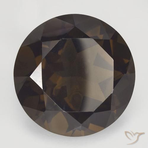 Quartz fumé Marron foncé naturelle Tour, 17.43 ct, VVS