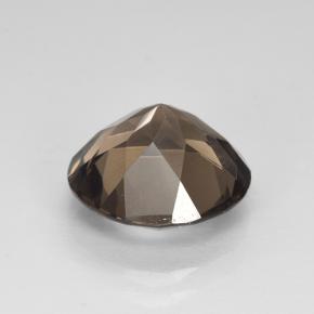 Quartz fumé marron naturelle coupe roude, 4,85 ct, VVS