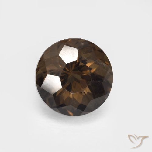 3.55ct Naturel Brun Quartz fumé, Tour, VVS