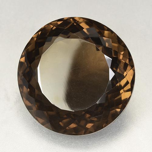 Quartz fumé marron naturelle coupe roude, 52,49 ct, VVS-VS