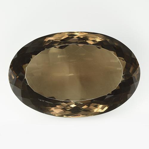 Quartz fumé Marron noyer naturelle Coupe ovale, 106.13 ct, IF