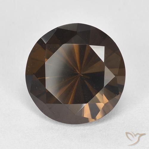Quartz fumé Brun rougeâtre naturelle Tour, 6.38 ct, VVS