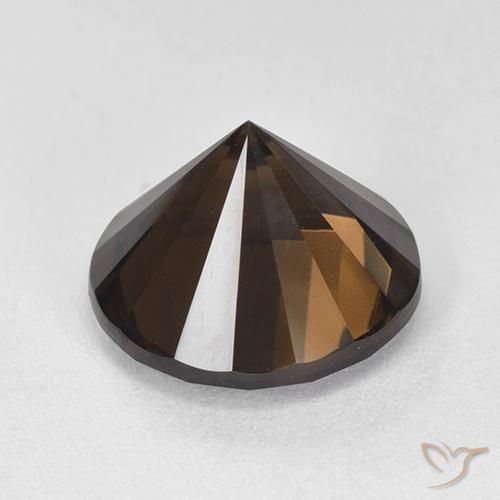 Quartz fumé Brun rougeâtre naturelle Tour, 6.38 ct, VVS