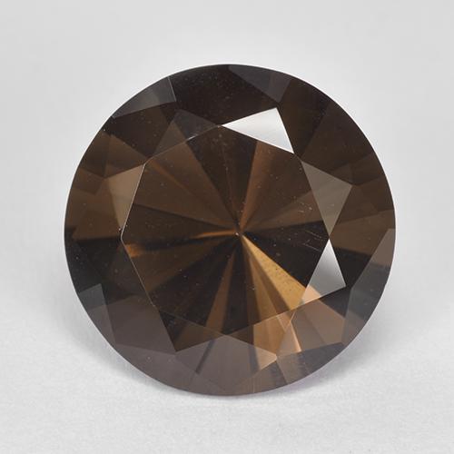 Quartz fumé marron naturelle coupe roude, 7,51 ct, VVS-VS