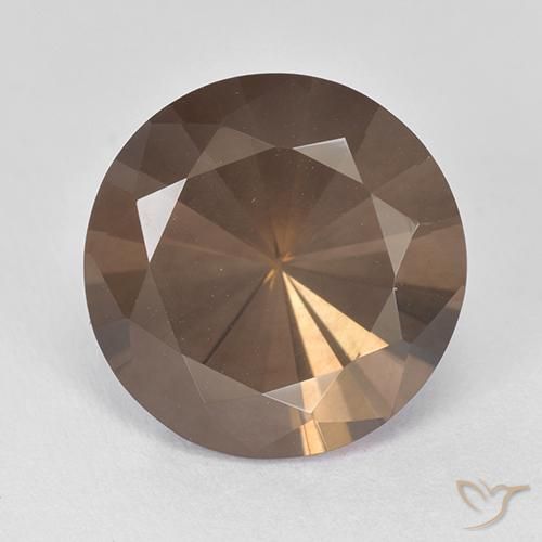 8.18ct Naturel Brun caryer Quartz fumé, Tour, VVS-VS