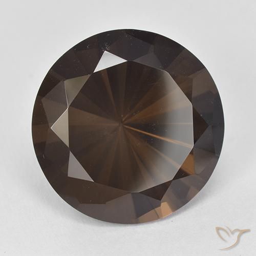 Quartz fumé Marron foncé naturelle Tour, 11.19 ct, VVS-VS