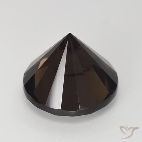 Quartz fumé Brun chocolat profond naturelle Tour, 7.10 ct, VVS