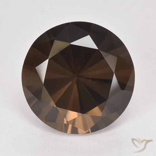 8.35ct Naturel Brun caryer Quartz fumé, Tour, VVS