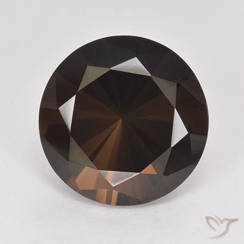 6.69ct Naturel Brun moyen Quartz fumé, Tour, VVS
