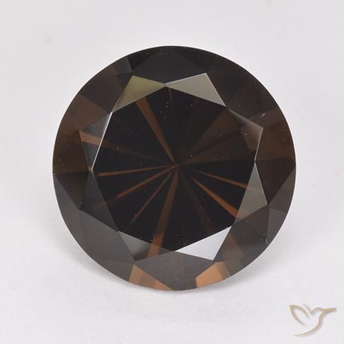 5.99ct Naturel Brun moyen Quartz fumé, Tour, VVS-VS