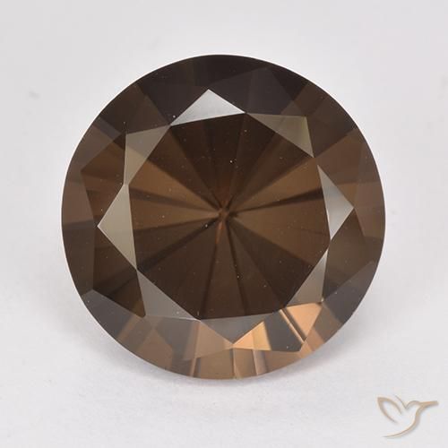 6.74ct Naturel Brun caryer Quartz fumé, Tour, VVS