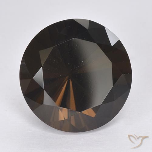 11.87ct Naturel Brun chocolat profond Quartz fumé, Tour, VVS-VS