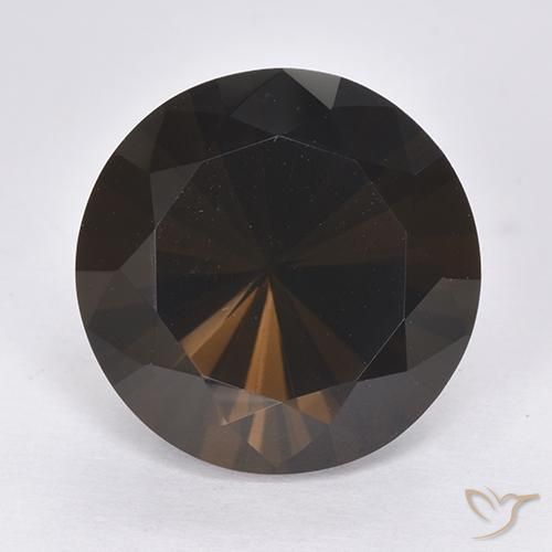 Quartz fumé Brun chocolat profond naturelle Tour, 11.87 ct, VVS-VS