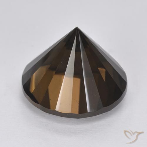 Quartz fumé Brun chocolat profond naturelle Tour, 11.87 ct, VVS-VS