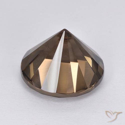 Quartz fumé Marron foncé naturelle Tour, 6.60 ct, VVS-VS