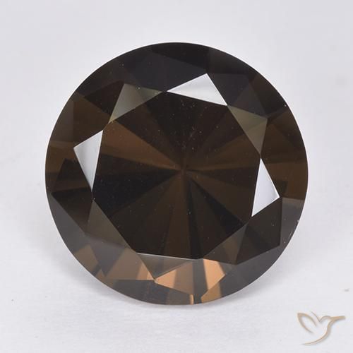 9.78ct Naturel Marron foncé Quartz fumé, Tour, VVS-VS