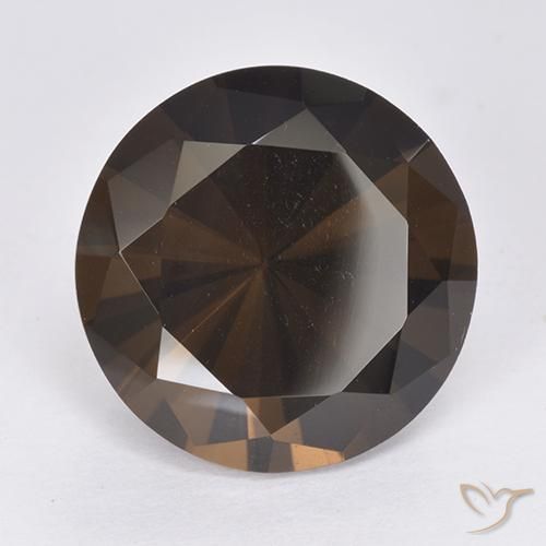Quartz fumé Marron foncé naturelle Tour, 9.78 ct, VVS-VS