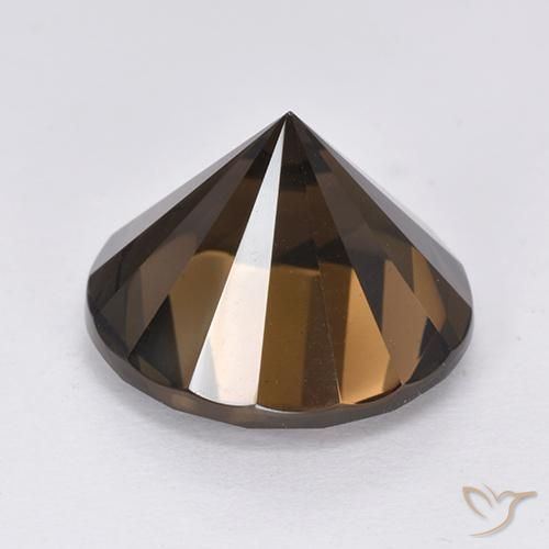 Quartz fumé Marron foncé naturelle Tour, 9.78 ct, VVS-VS