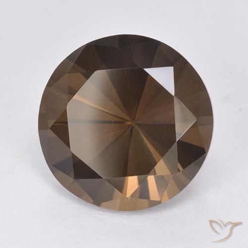 Quartz fumé Marron foncé naturelle Tour, 7.30 ct, VVS-VS