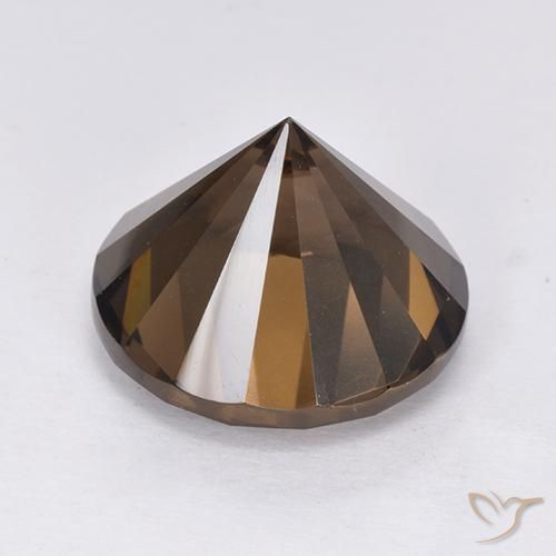 Quartz fumé Marron foncé naturelle Tour, 7.30 ct, VVS-VS