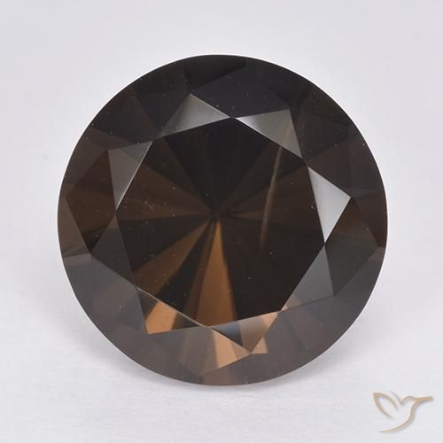 10.91ct Naturel Marron foncé Quartz fumé, Tour, VS