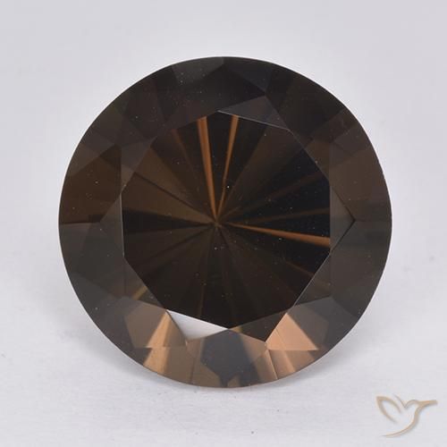 Quartz fumé Marron foncé naturelle Tour, 10.15 ct, VVS-VS