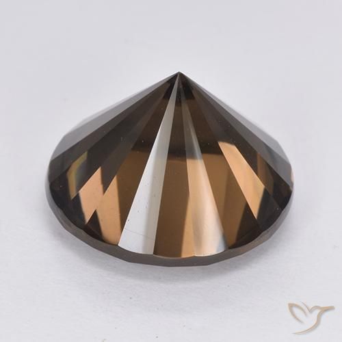 Quartz fumé Marron foncé naturelle Tour, 10.15 ct, VVS-VS