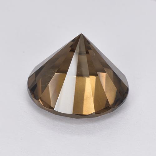Quartz fumé marron naturelle coupe roude, 5,90 ct, VVS