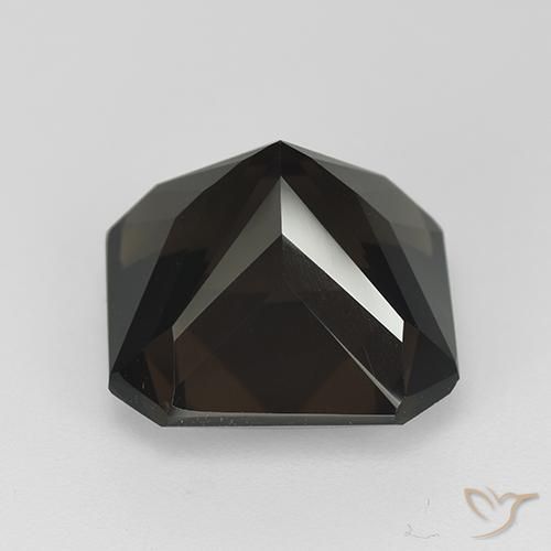 Quartz fumé Brun chocolat profond naturelle Octogone / coupe Émeraude, 8.77 ct, VVS