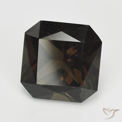 Quartz fumé Brun chocolat naturelle Octogone / coupe Émeraude, 7.38 ct, VVS