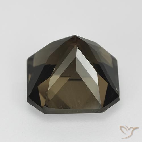 Quartz fumé Marron ambré naturelle Octogone / coupe Émeraude, 8.46 ct, VVS-VS