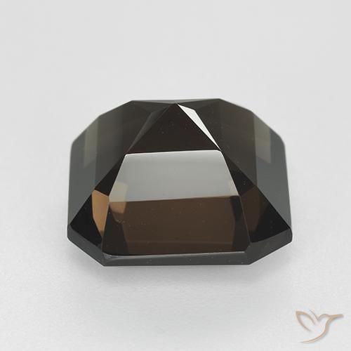 Quartz fumé Brun chocolat naturelle Octogone / coupe Émeraude, 8.68 ct, VVS
