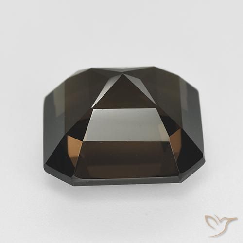 Quartz fumé Brun moyen naturelle Octogone / coupe Émeraude, 12.19 ct, VVS