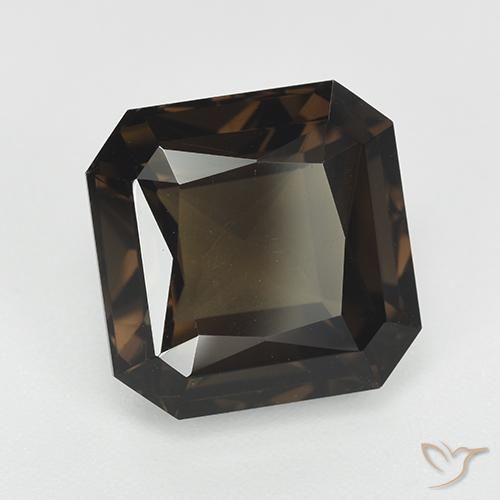 Quartz fumé Brun moyen naturelle Octogone / coupe Émeraude, 9.08 ct, VVS