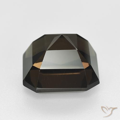 Quartz fumé Brun moyen naturelle Octogone / coupe Émeraude, 9.08 ct, VVS