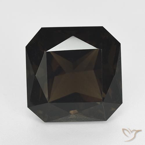 Quartz fumé Brun moyen naturelle Octogone / coupe Émeraude, 15.03 ct, VVS