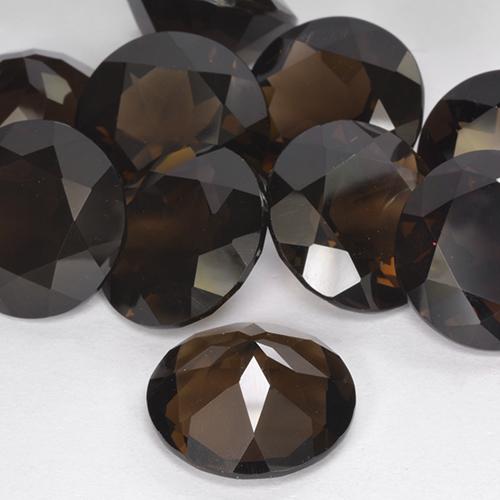 Quartz fumé Brun rougeâtre naturelle Tour, 9.23 ct, VVS-VS