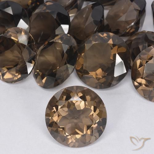 10.19ct Naturel Marron chaud Quartz fumé, Tour, VVS-VS