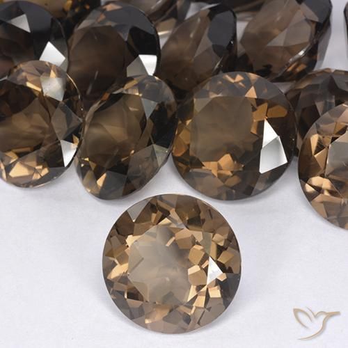 Quartz fumé Marron chaud naturelle Tour, 10.19 ct, VVS-VS