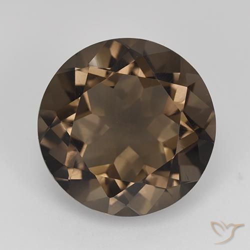 Quartz fumé Brun moyen-foncé naturelle Tour, 13.03 ct, VVS-VS