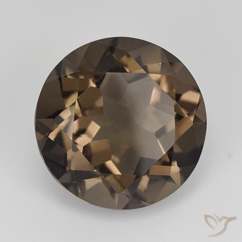 Quartz fumé Brun moyen-foncé naturelle Tour, 13.03 ct, VVS-VS
